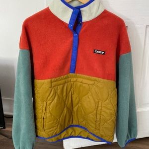 OBEY fleece pullover